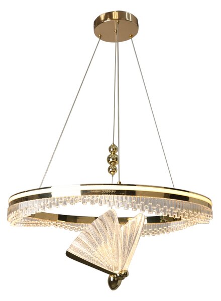 Light Prestige Marissa závěsné svítidlo 2x33 W zlatá LP-2515/1P Cristal GD