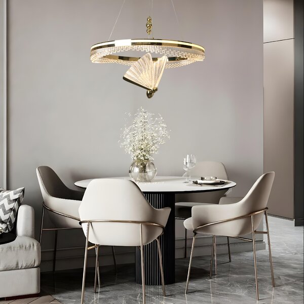 Light Prestige Marissa závěsné svítidlo 2x33 W zlatá LP-2515/1P Cristal GD