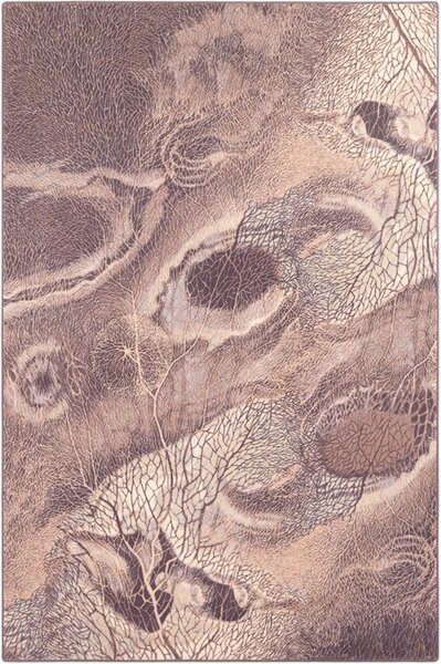 Vlněný koberec Agnella Isfahan Bellona Vřesový Rozměr: 100x180 cm
