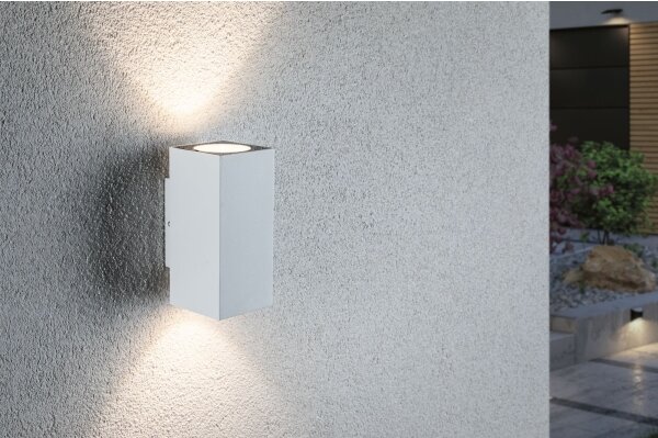 Paulmann 94330 - 2xLED/2,8W IP44 Venkovní nástěnné svítidlo FLAME 230V bílá