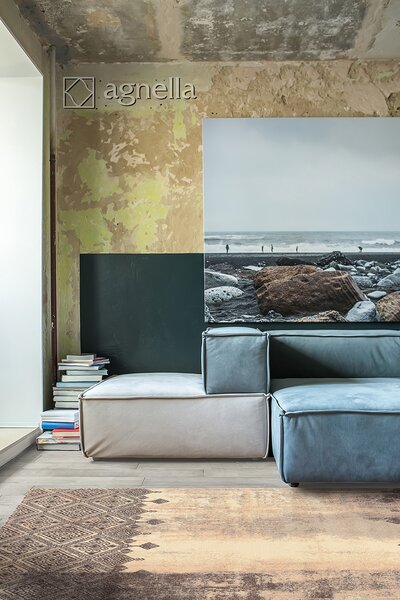 Moderní vlněný koberec Agnella Isfahan Nawarra Vřesový Rozměr: 160x240 cm