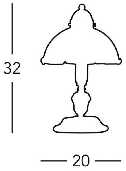 Kolarz 731.73.53 - Stolní lampa NONNA 1xE27/75W/230V