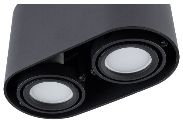 Bodové svítidlo SIROK 2xGU10/30W/230V černá