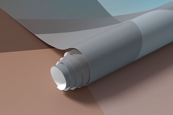 Fototapety abstraktní geometrie v modrých a hnědých tónech, Fototapety abstraktní, w05064 : uwalls.cz