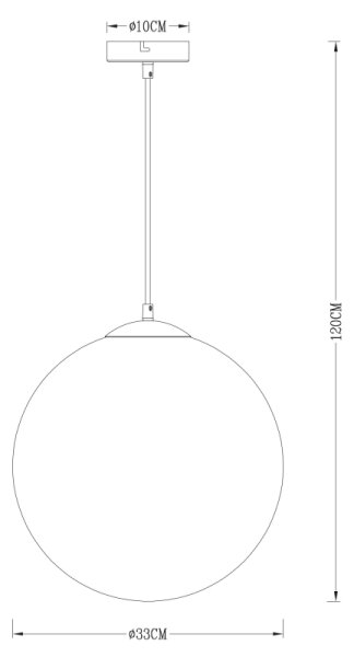 Globo 15864 - Lustr na lanku VARUS 1xE27/40W/230V