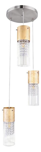 Globo 15908-3G - Lustr na lanku WEMMO 3xE27/60W/230V pr. 30 cm zlatá