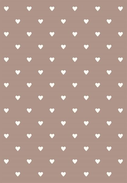 Kusový koberec Agnella Soft Srdce béžový Rozměr: 80x150 cm