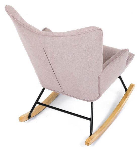 Houpací křeslo FABIAN III — látka, růžová