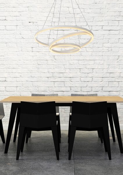 Lucide 46402/99/31 - LED Stmívatelný lustr na lanku TRINITI LED/136W/230V bílá