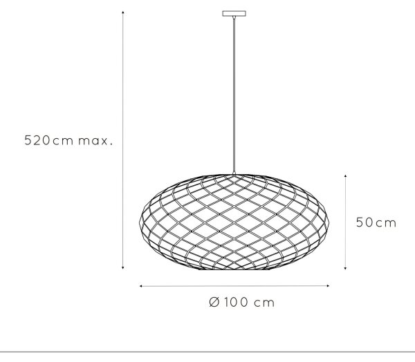 Lucide 21417/99/30 - Lustr na lanku WOLFRAM 3xE27/60W/230V černá