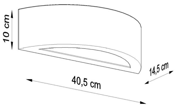 Sollux SL.0873 - Nástěnné svítidlo ATENA 1xE27/60W/230V šedá