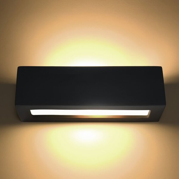 Sollux SL.0878 - Nástěnné svítidlo VEGA 1xE27/60W/230V černá