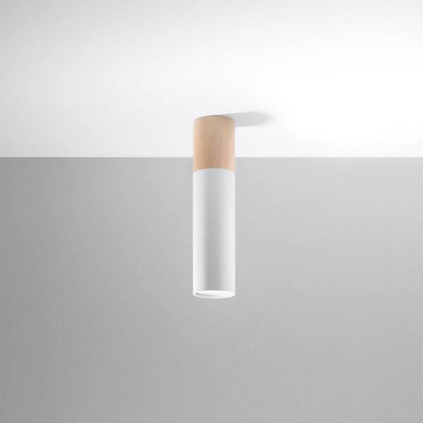 Sollux SL.0631 - Stropní svítidlo PABLO 1xGU10/40W/230V bílá