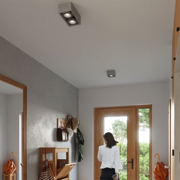 Sollux SL.0884 - Stropní svítidlo QUATRO 2xGU10/40W/230V beton
