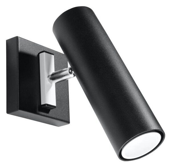 Sollux SL.0498 - Nástěnné bodové svítidlo DIREZIONE 1xGU10/40W/230V černá