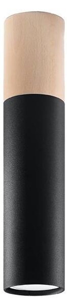 Sollux SL.0635 - Stropní svítidlo PABLO 1xGU10/40W/230V černá