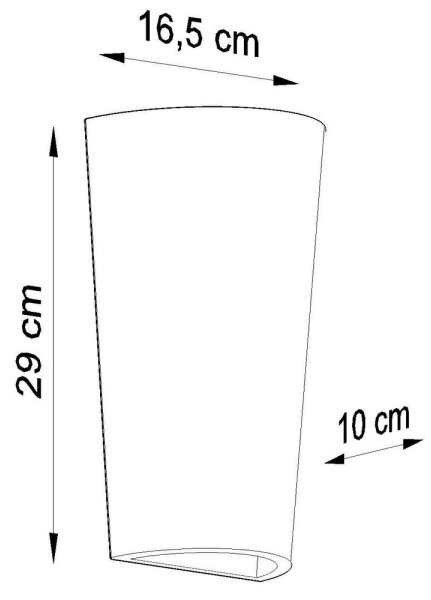 Sollux SL.0838 - Nástěnné svítidlo LANA 1xE27/60W/230V