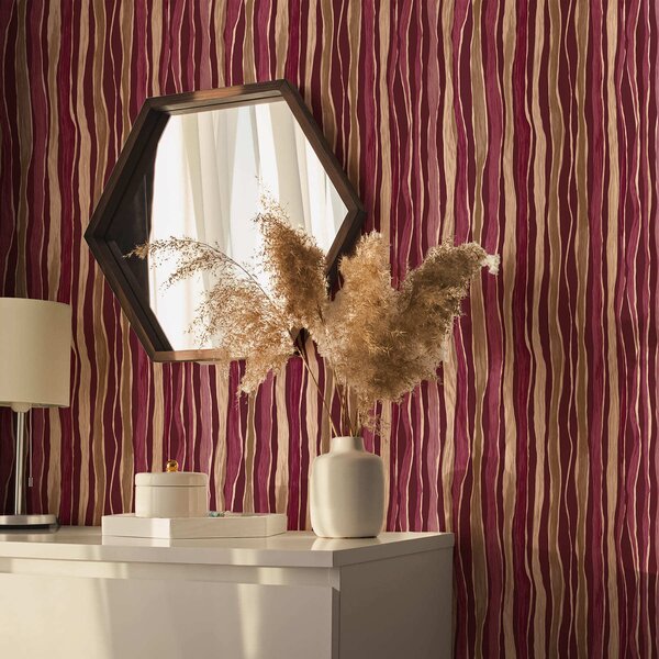 Tapety Vlnitá pruhy, Tapety geometrie, Tapety pruhy, a01150 : uwalls.cz