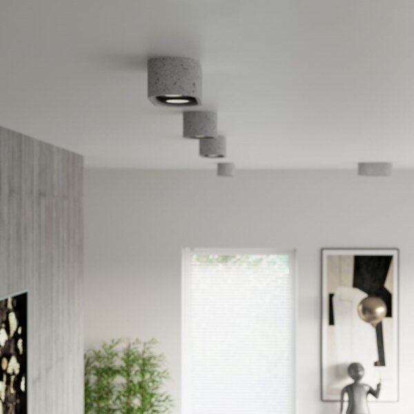 Sollux SL.0882 - Stropní svítidlo BASIC AR111 2xGU10/40W/230V beton