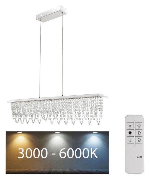 Globo 68405-24H - LED Stmívatelný křišťálový lustr na lanku LED/24W/230V + DO