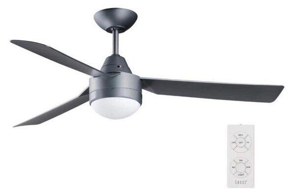 BAYSIDE 531017 - Stropní ventilátor MEGARA 2xE14/15W/230V antracit + DO