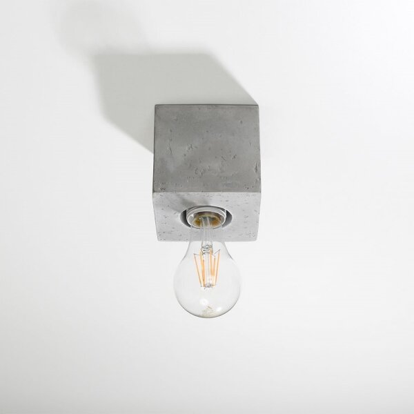 Sollux SL.0681 - Stropní svítidlo ABEL 1xE27/60W/230V beton
