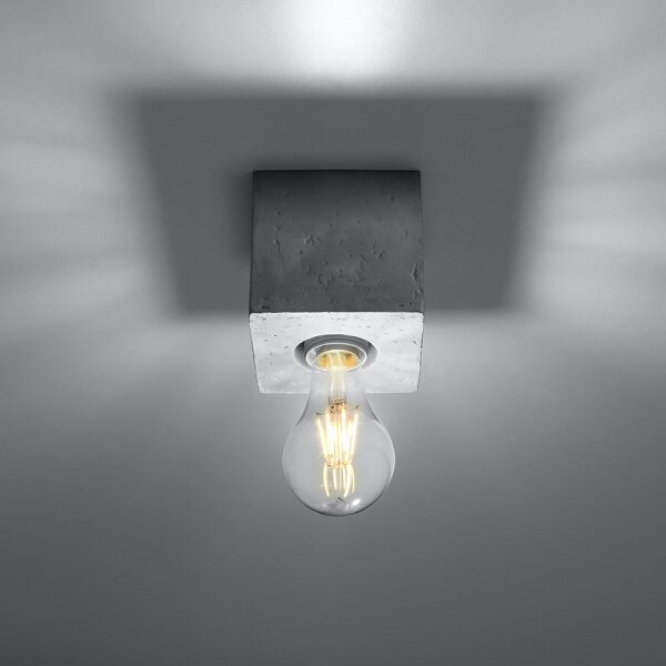Sollux SL.0681 - Stropní svítidlo ABEL 1xE27/60W/230V beton