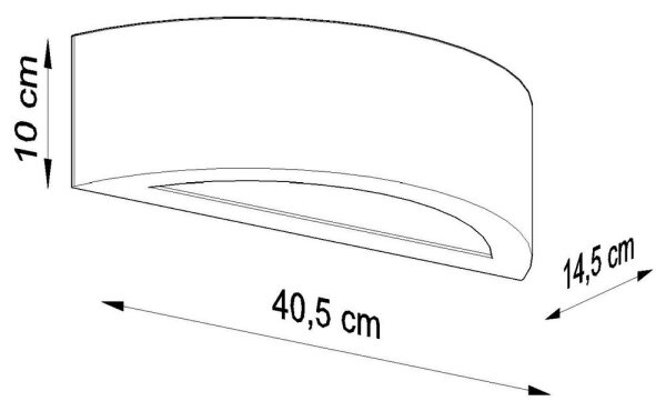 Sollux SL.SL.0874 - Nástěnné svítidlo ATENA 1xE27/60W/230V černá