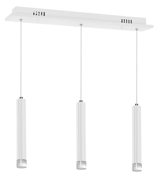 LED Lustr na lanku ALBA 3xLED/15W/230V bílá