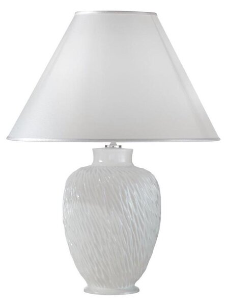 Kolarz A1340.71 - Stolní lampa CHIARA 1xE27/100W/230V bílá pr. 40 cm