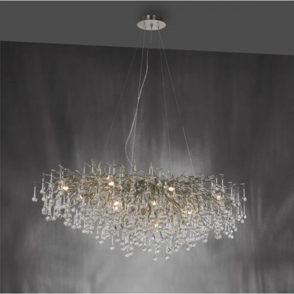 Paul Neuhaus 2031-55 - Lustr na lanku ICICLE 15xG9/40W/230V 75x150 cm chrom