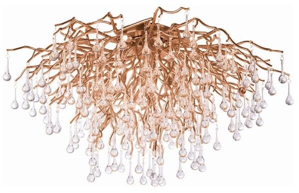 Paul Neuhaus 8092-11 - Přisazený lustr ICICLE 14xG9/40W/230V pr. 100 cm mosaz