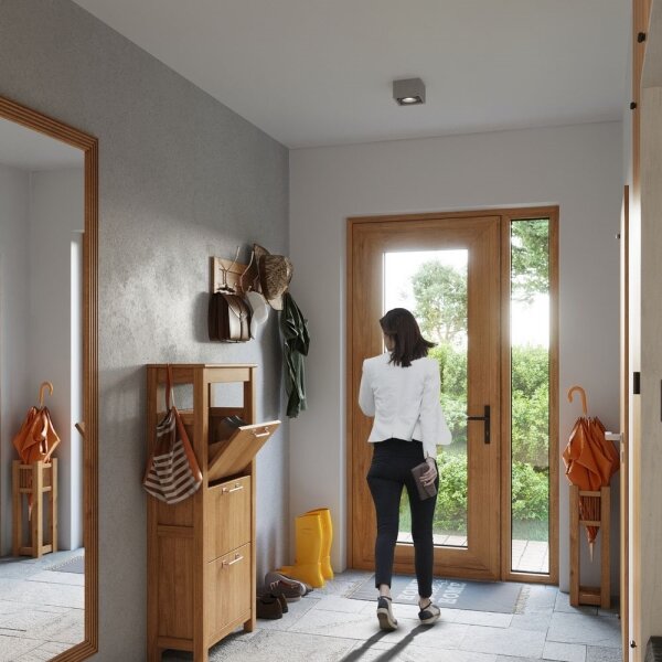 Sollux SL.0883 - Stropní svítidlo QUATRO 1xGU10/40W/230V beton