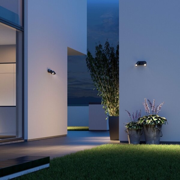 STEINEL 058654- LED Venkovní svítidlo se senzorem SPOT DUO 2xGU10/7,5W/230V IP44