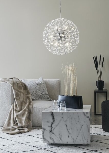 Markslöjd 108101 - Křišťálový lustr na lanku BOLID 9xG9/20W/230V
