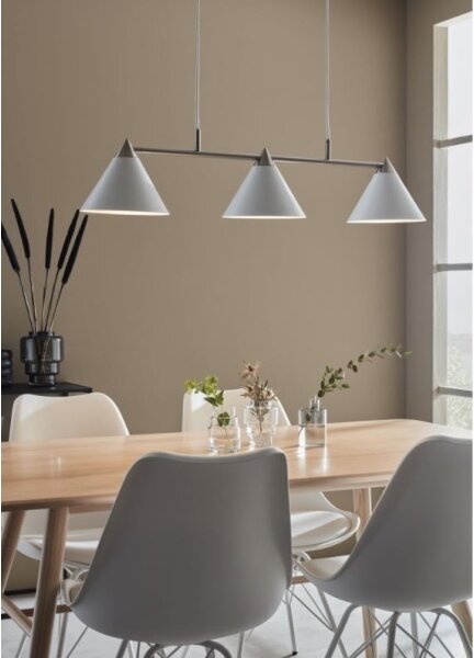 Markslöjd 108075 - Lustr na lanku KLINT 3xE14/40W/230V bílá