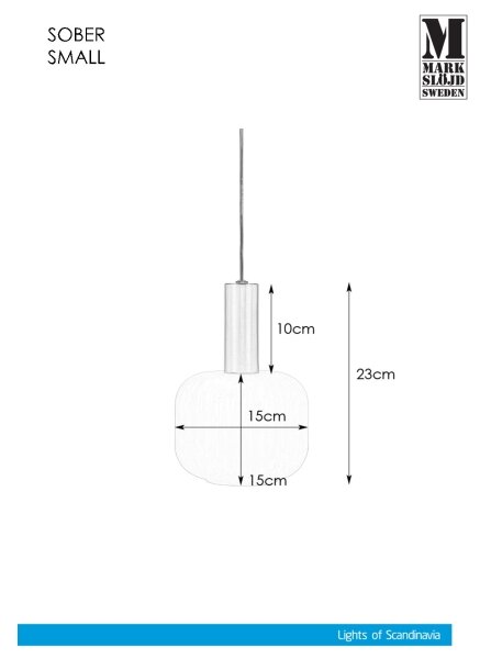 Markslöjd 108122 - Lustr na lanku SOBER 1xE14/40W/230V matný chrom