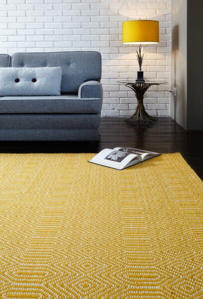 Makro Abra Moderní kusový koberec Sloan Mustard hořčicový Rozměr: 200x300 cm