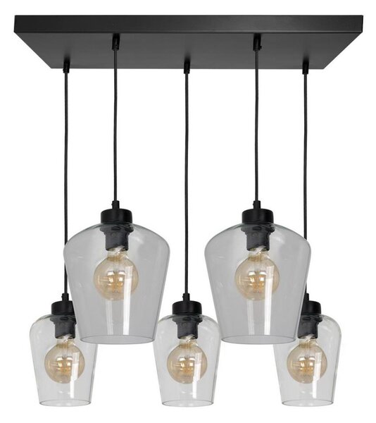 Lustr na lanku SANTIAGO 5xE27/60W/230V čirá