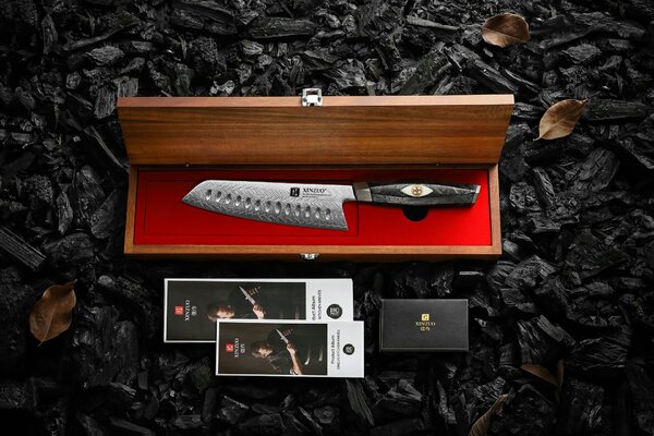 Santoku nůž XinZuo Li X04 7"