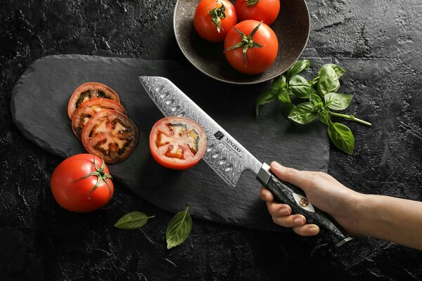 Santoku nůž XinZuo Li X04 7"