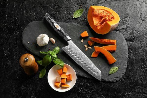 Santoku nůž XinZuo Li X04 7"