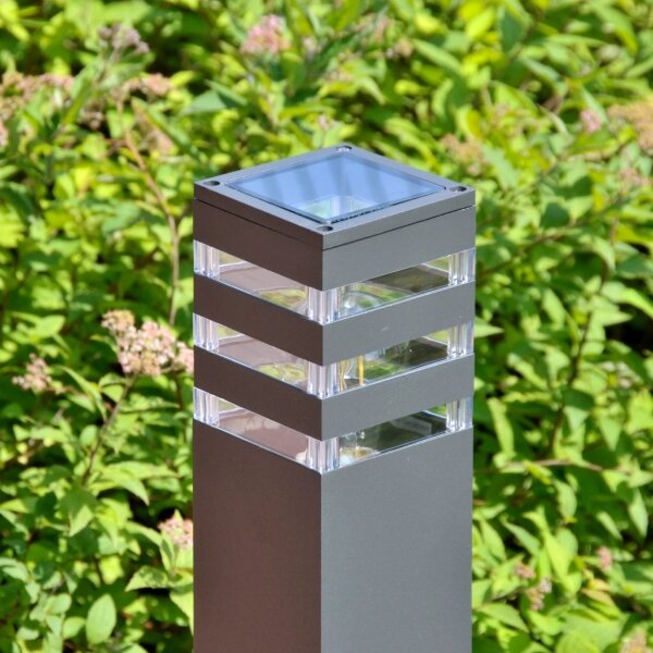 Venkovní lampa TEKSAS 1xE27/12W/230V IP44 44 cm antracit