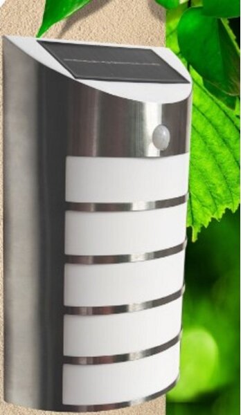 LED Solární nástěnné svítidlo se senzorem SAFFO LED/3,7V 2000 mAh IP44