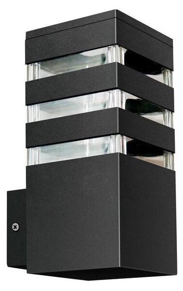 Venkovní nástěnné svítidlo TEKSAS 1xE27/12W/230V IP44 antracit