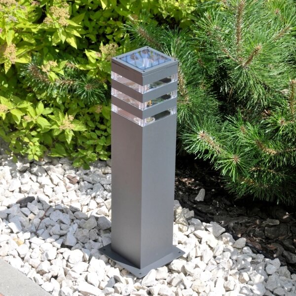 Venkovní lampa TEKSAS 1xE27/12W/230V IP44 44 cm antracit