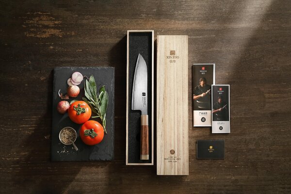 Santoku nůž XinZuo Zhen X05Z 7"