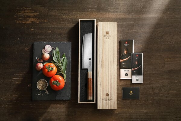 Nakiri nůž XinZuo Zhen X05Z 7"