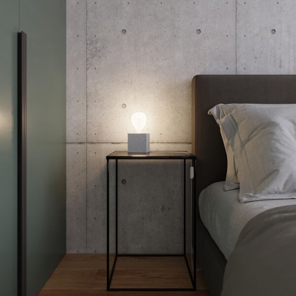 Sollux SL.0683 - Stolní lampa ABEL 1xE27/60W/230V beton