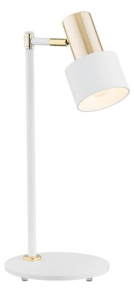 Argon 4256 - Stolní lampa DORIA 1xE27/15W/230V bílá/mosaz